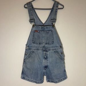 Ikeda denim overalls shorts vintage 100% cotton Size M
